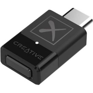 Creative BT-W3X Smart Bluetooth 5.3 audiozender met aptX HD, high-definition 24-bit/48 kHz audio, apparaatschakelfunctie, werkt met pc/Mac/gameconsoles