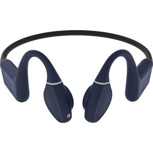 Creative Outlier Free Pro+ Bone-conduction-IPX8-sport hoofdtelefoon met Bluetooth 5.3, verstelbare conducties, geintegreerde 8 GB MP3-speler, tot 10 uur batterijduur, geintegreerde microfoon,waterdicht (blauw en zwart)