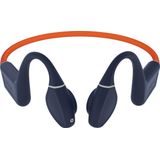 Creative Outlier Free Pro+ Draadloze waterdichte bone-conduction-hoofdtelefoon met verstelbare conducties, geïntegreerde 8 GB MP3, tot 10 uur batterijduur, geïntegreerde microfoon, blauw en oranje