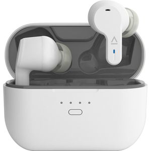 Creative Zen Air Pro In Ear oordopjes Bluetooth Wit Bestand tegen zweet, Waterbestendig, Indicator voor batterijstatus, Incl. oplaad- en dockingstation