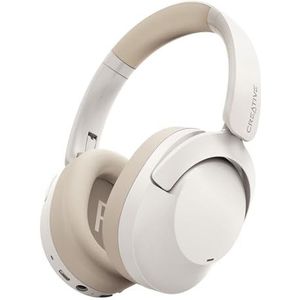 Creative - Zen Hybrid 2 - Headset - Crème - Bluetooth - Microfoon Uitschakelbaar