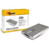 Hamlet - HXD2CCUU - USB 2.0 Station - Zilver - 2.5 Inch