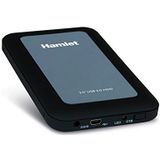Hamlet HXD25U3MBK - storage enclosure - SATA 3Gb/s - USB 3.0