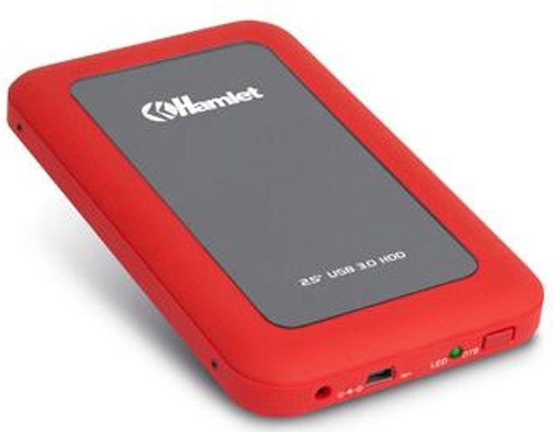 Hamlet - USB 3.0 Mirror Disk - Externe Harde Schijf Behuizing - Rood - 2,5"