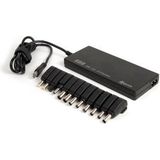 Hamlet - Universele Voeding - Zwart - 90W - LCD Automatische Spanningsselectie