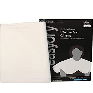Easydry Set van 3 schoudercapes, 76 x 55 cm, wit