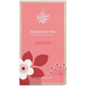 The Handmade Soap - Handzeep en Handlotion Geschenkset - Korianderzaad - Geranium & Vetiver