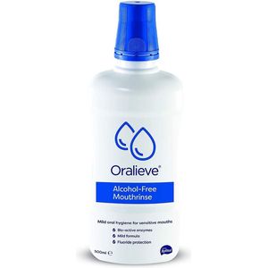 Oralieve mondwater (mild en sls en alcoholvrij) tegen droge mond (xerostomie) lichen planus en orale mucositis