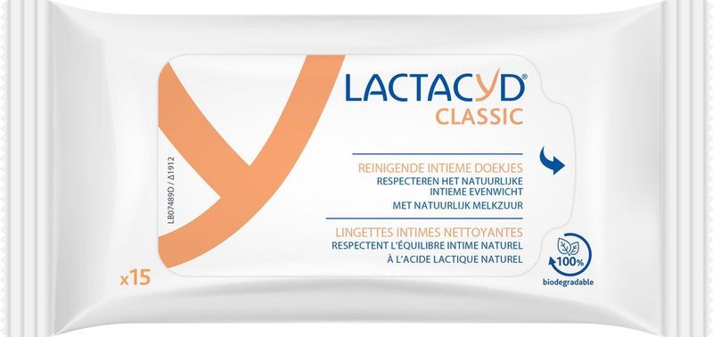 LACTACYD Retail Daily wipes 15 NL