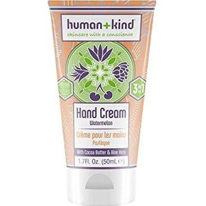 Human+Kind Skin-Moisturizer Vegan Hand Elleboog Voet Creme Watermelon, 50 ml,watermeloen
