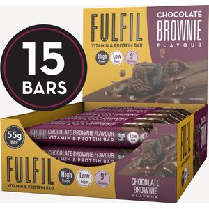 Fulfil Nutrition Vitamine & Proteine Repen - Chocolate Brownie - 15 eiwitrepen