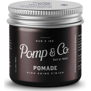 Pomp & Co. Pomade - Waterbasis - Sterke Fixatie - Frisse Geur