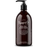 Pomp & Co Hair and Body Wash Douchegel en Shampoo 2in1 1000 ml