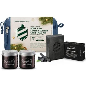 Pomp & Co - Christmas Gift Kit - Toilettas - Inclusief Bodybar en Haarcrème