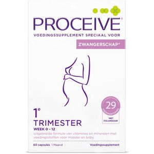 Proceive Zwangerschap Trimester 1 - ( 0-12 weken ) - 60 stuks