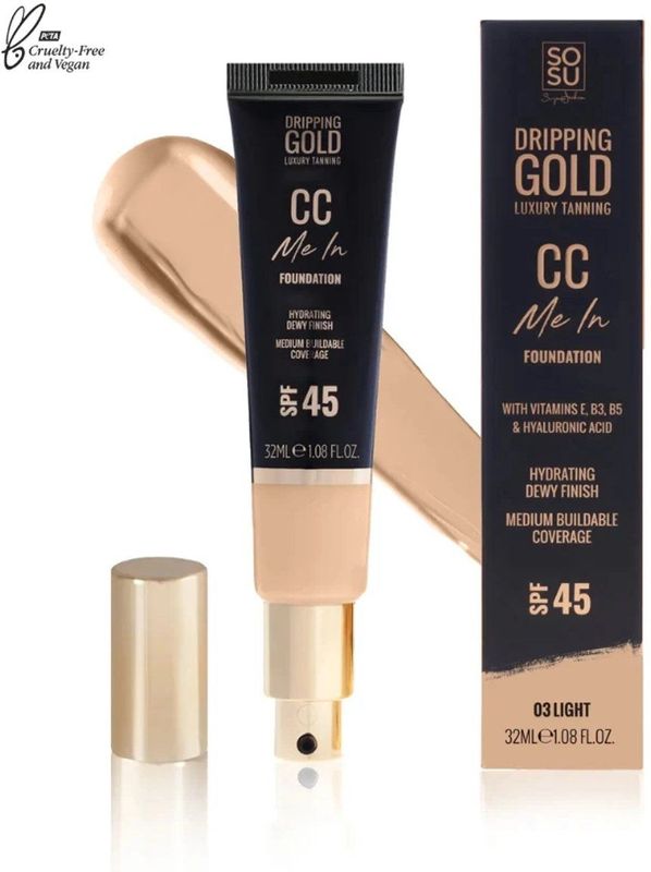 Dripping Gold - CC Me in Foundation - 03 Light - SPF 45 - Vegan