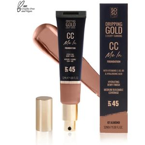 Dripping Gold - CC Me In Foundation - Almond - SPF 45 - Vegan