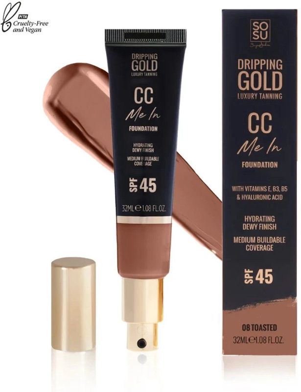 Dripping Gold - CC Me In - Foundation - Tint Toasted 08 - 32 ml