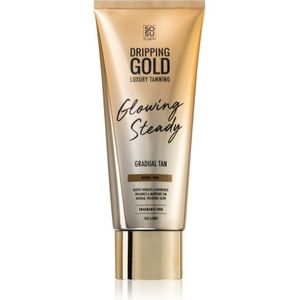 Dripping Gold Glowing Steady Zelfbruinende Crème voor Gelijkmatige Bruining Medium - Dark 200 ml