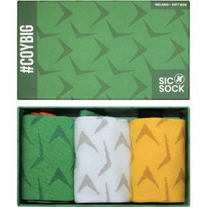 Sicsock - Retro Shirt Sock Gift Box - Enkelsokken - Katoen - 3 Paar