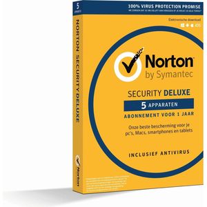 NortonLifeLock Norton Security Deluxe Antivirusbeveiliging Nederlands 1 licentie(s) 1 jaar