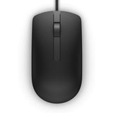 DELL MS116 muis Kantoor Ambidextrous USB Type-A Optisch 1000 DPI