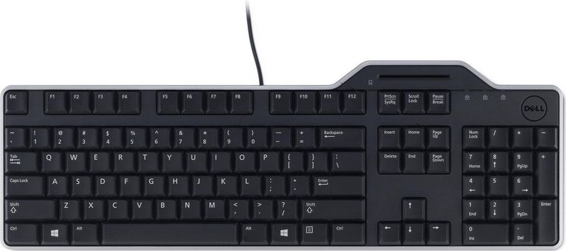 Dell - KB813 - Toetsenbord - Zwart - USB QWERTY met Smartcard-lezer
