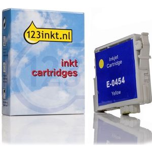 Epson T0454 inktcartridge geel (123inkt huismerk)