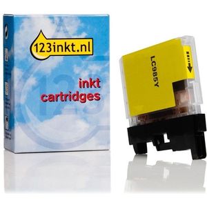 123inkt huismerk vervangt Brother LC-985Y inktcartridge geel