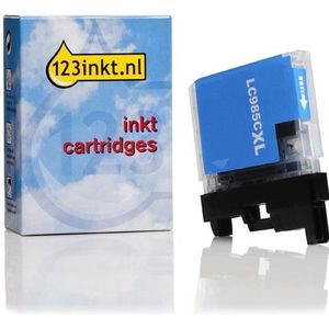 123inkt huismerk vervangt Brother LC-985C XL inktcartridge cyaan hoge capaciteit