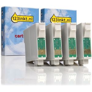 Epson - T1285 - Multipack Zwart + 3 Kleuren Inktcartridges - 123inkt Huismerk
