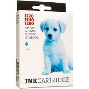 123inkt huismerk vervangt Brother LC-1240C inktcartridge cyaan