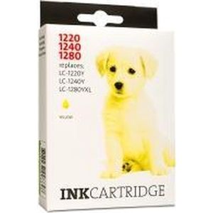123inkt huismerk vervangt Brother LC-1240Y inktcartridge geel