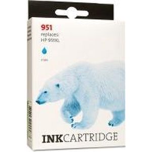 123inkt - Inktcartridge - Cyaan - Hoge Capaciteit - Vervangt HP 951XL (CN046AE) - 26ml