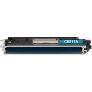 123inkt huismerk vervangt HP 126A (CE311A) toner cyaan