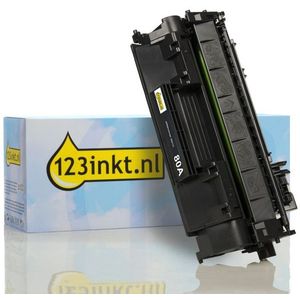 123inkt huismerk vervangt HP 80A (CF280A) toner zwart