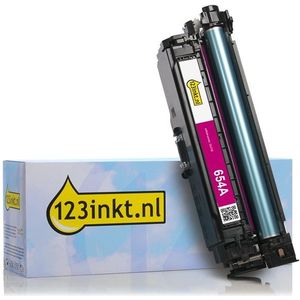 123inkt huismerk vervangt HP 654A (CF333A) toner magenta