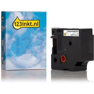 Dymo S0720920 / 53710 tape zwart op transparant 24 mm (123inkt huismerk)