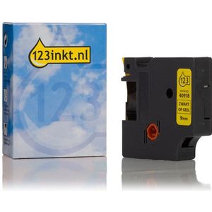 Dymo S0720730 / 40918 tape zwart op geel 9 mm (123inkt huismerk)