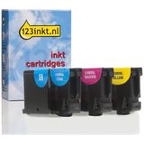Inktcartridge Lexmark Nr.100XL (14N0850) multipack C/M/Y (123inkt huismerk)