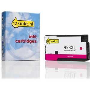 123inkt - Inktcartridge - Magenta - Hoge Capaciteit - Vervangt HP 953XL (F6U17AE) - Inhoud 26ml