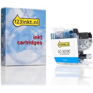 123inkt huismerk vervangt Brother LC-3213C inktcartridge cyaan hoge capaciteit