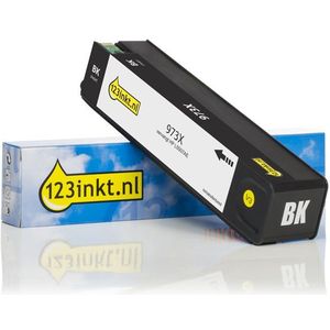 123inkt - Inktcartridge - Zwart - Hoge Capaciteit - Vervangt HP 973X (L0S07AE) - Inhoud 240 ml