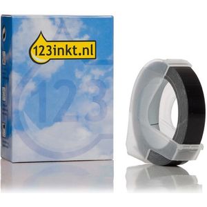 Dymo S0898130  / 520109 reliëftape wit op zwart (123inkt huismerk)