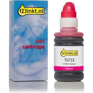 Epson T6733 inktfles magenta (123inkt huismerk)
