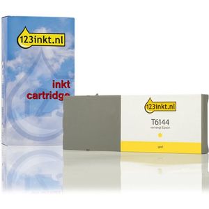 Epson T6144 inktcartridge geel hoge capaciteit (123inkt huismerk)