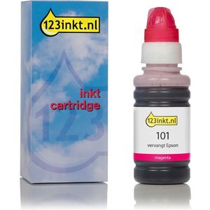 Epson 101 inktfles magenta (123inkt huismerk)