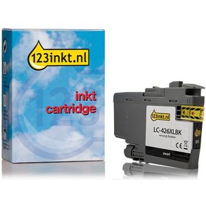 123inkt huismerk vervangt Brother LC-426XLBK inktcartridge zwart hoge capaciteit