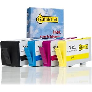 123inkt huismerk vervangt HP 903XL multipack zwart/cyaan/magenta/geel