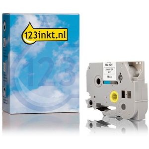 123inkt huismerk vervangt Brother TZe-N241 tape zwart op wit 18 mm
